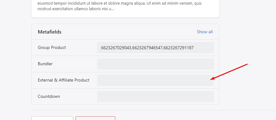 Product short description