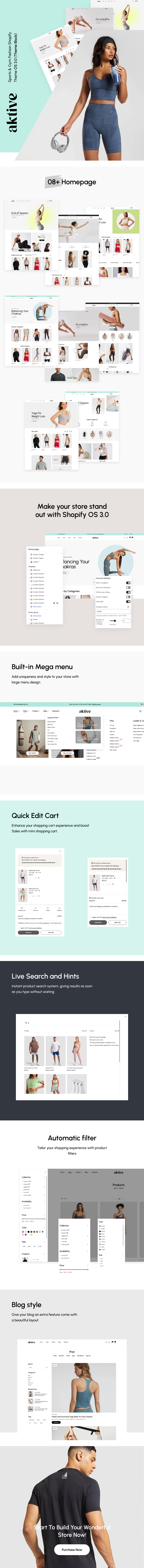 Aktive β Sports & Gym Fashion Shopify Theme OS 3.0 (Theme Block) - 1