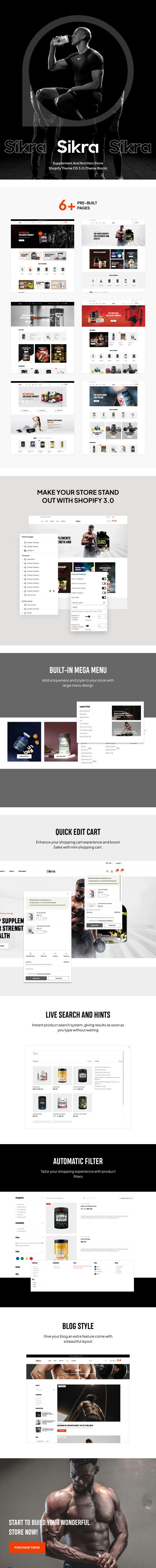 Sikra β Supplement & Nutrition Store Shopify Theme OS 3.0 (Theme Block) - 1
