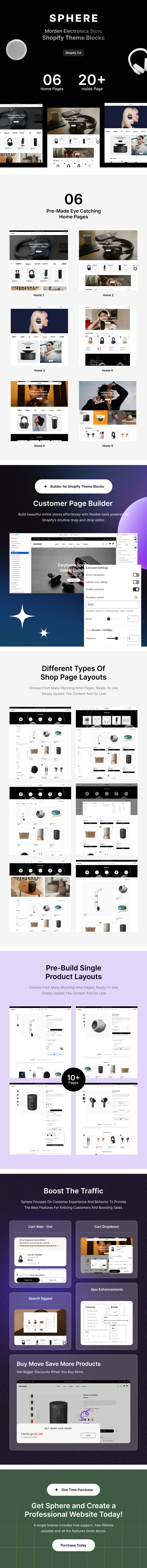 Electronics Store Shopify Theme Sphere OS 3.0 Preview