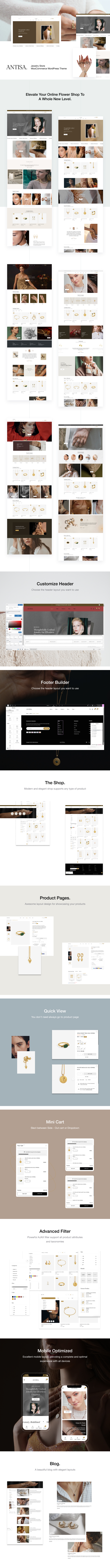 Antisa – Jewelry Store WooCommerce WordPress Theme with AI