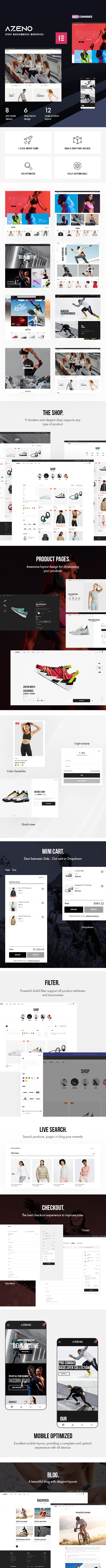 Azeno β Sport Store WooCommerce WordPress Theme - 2