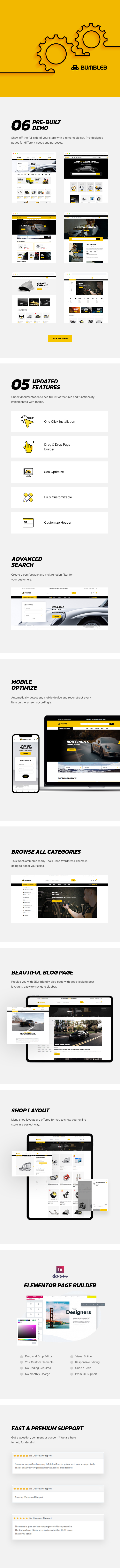 Bumbleb β Auto Parts WooCommerce WordPress Theme - 1