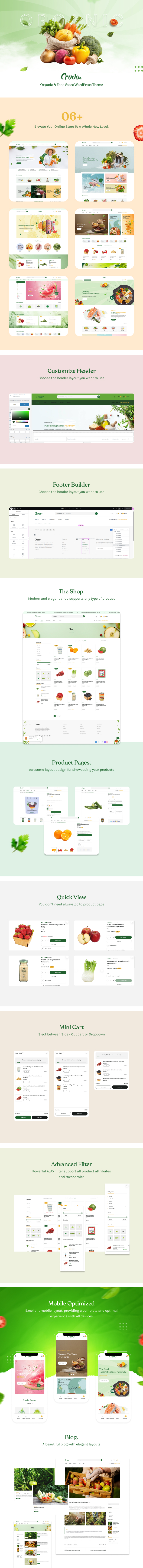Crudo – Organic and Food Store WordPress Theme