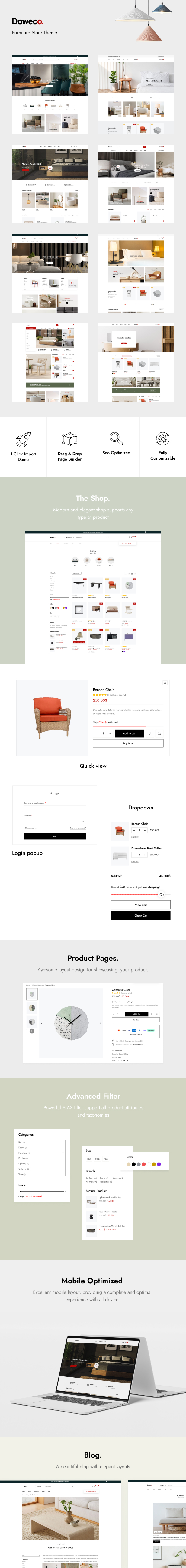 Doweco β Furniture Store WordPress Theme - 1
