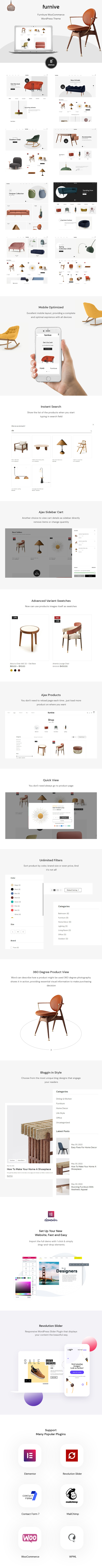 Furnive Furniture WordPress Theme Preview