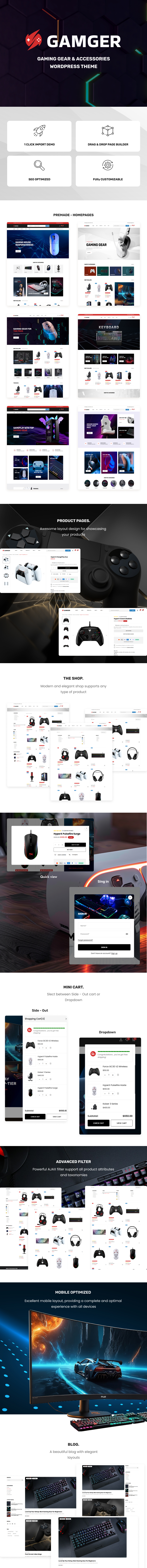 Gamger β Gaming Gear WooCommerce Theme - 1