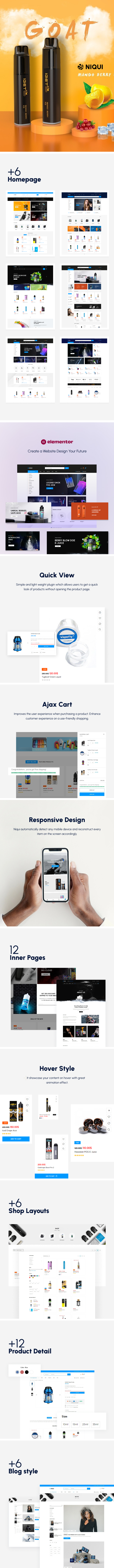Niqui β Vape Store WooCommerce WordPress Theme - 1