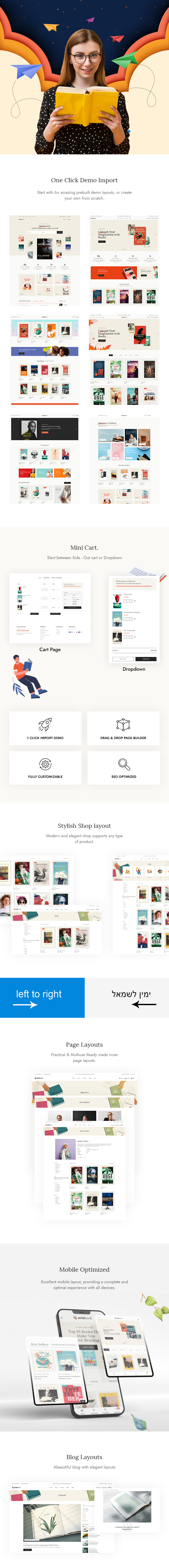 Oriobook – Book Store WooCommerce WordPress Theme with AI