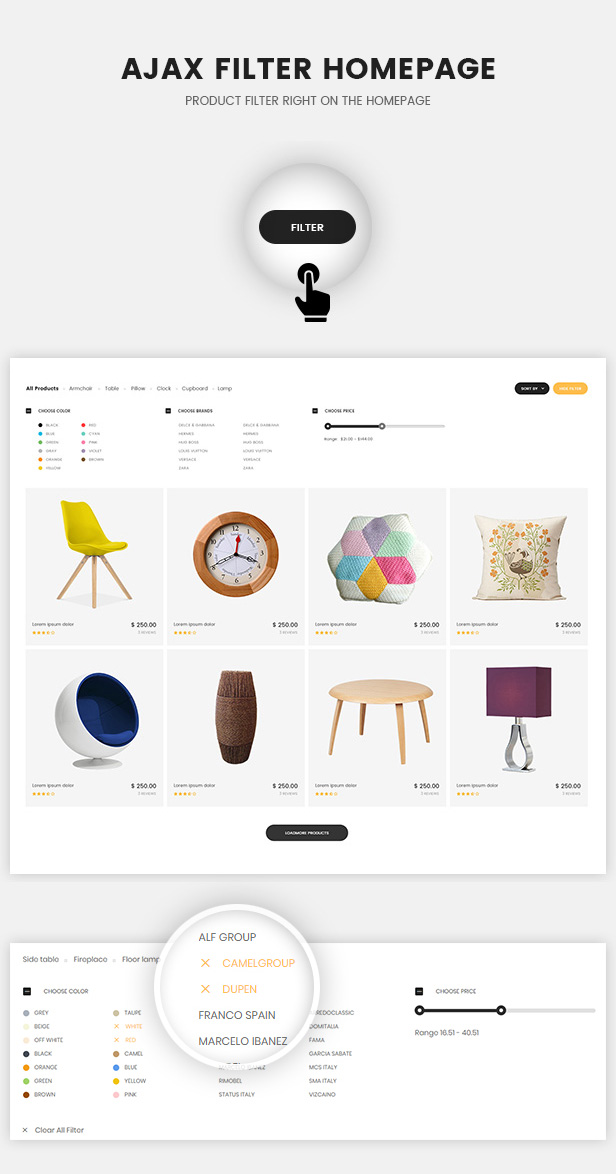 Oritina - Minimal Furniture WooCommerce WordPress Theme - 3