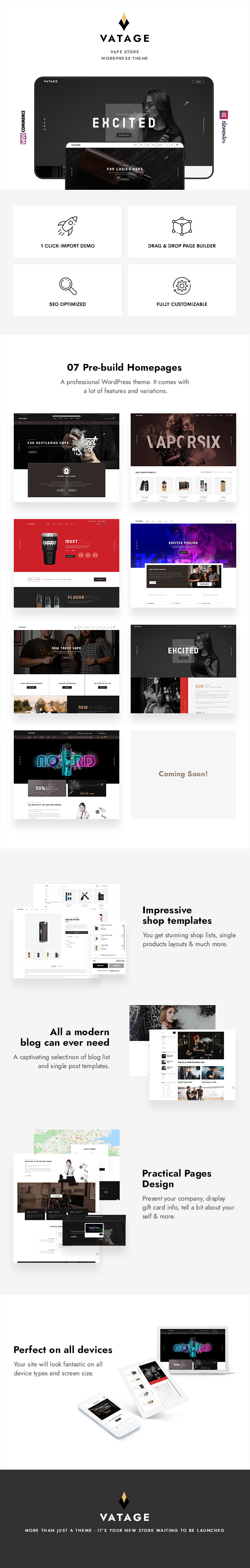 Vatage Vape WooCommerce WordPress Theme Preview