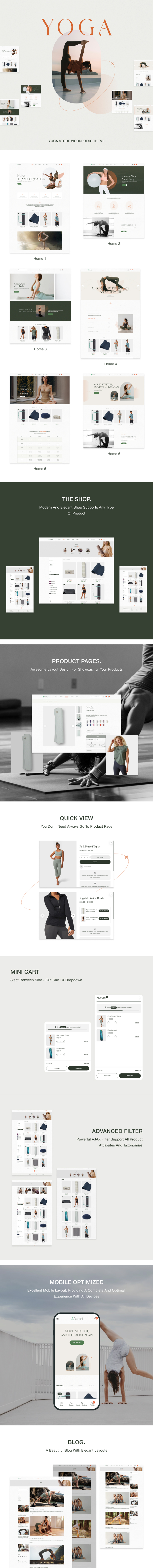 Yoga Store WordPress Theme Yamai Preview