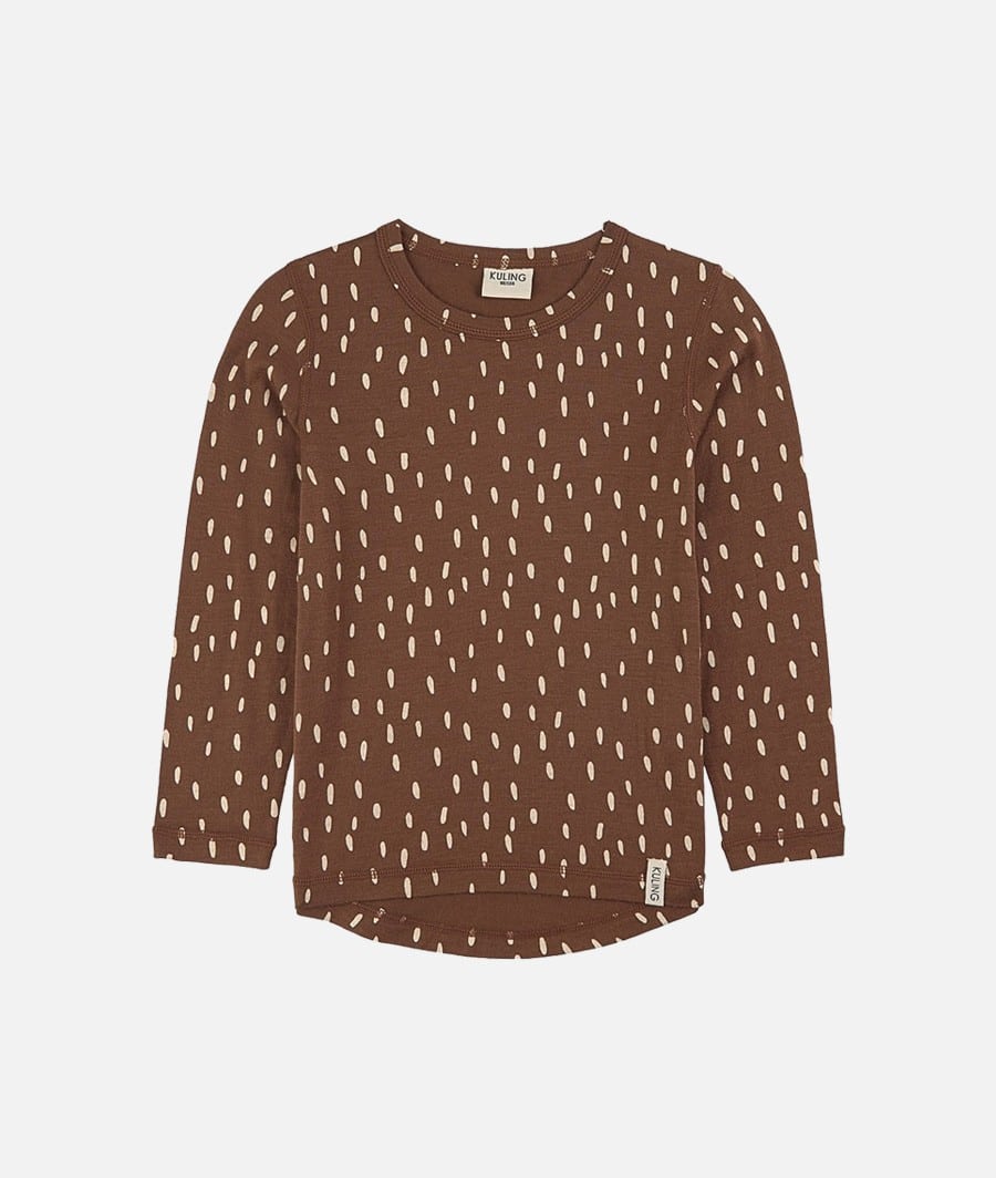 Dotted baselayer top brown