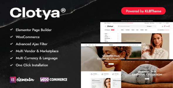 Fashion WooCommerce Themes Clotya preview