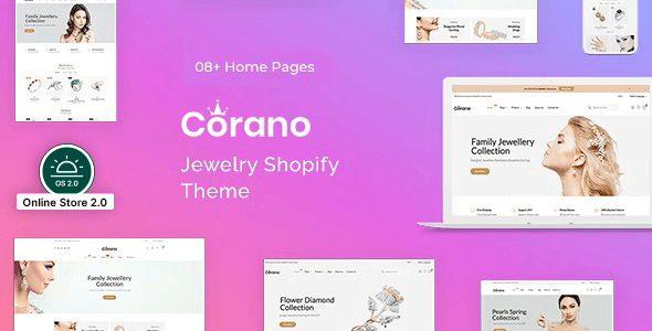 Best Jewelry Shopify Themes Corano
