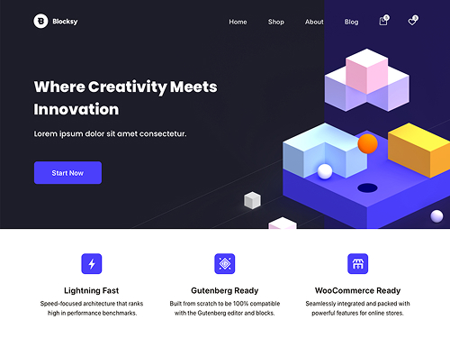 Best WooCommerce Themes 2026 – Blocksy free theme preview