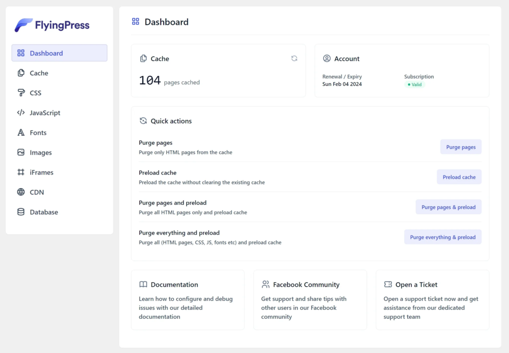 FlyingPress WordPress Caching Plugins preview
