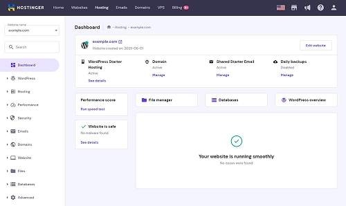 Hostinger best hosting for WordPress preview
