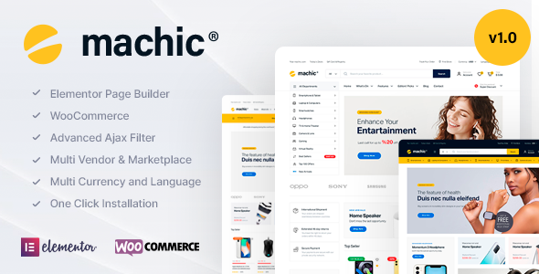 Electronics WooCommerce Themes Machic preview