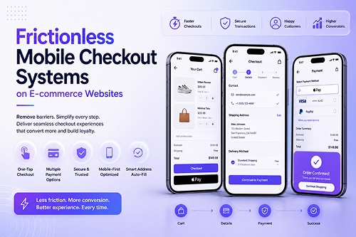 Frictionless Mobile Checkout Systems on E-commerce Websites