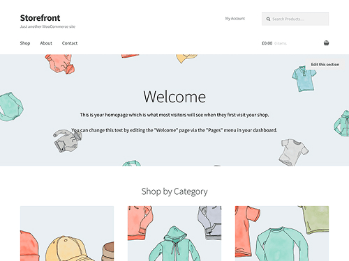 Best WooCommerce Themes 2026 – Storefront free theme preview