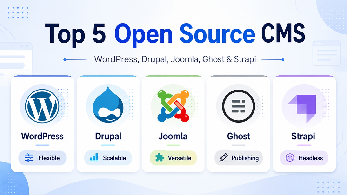 Top 5 Open Source CMS