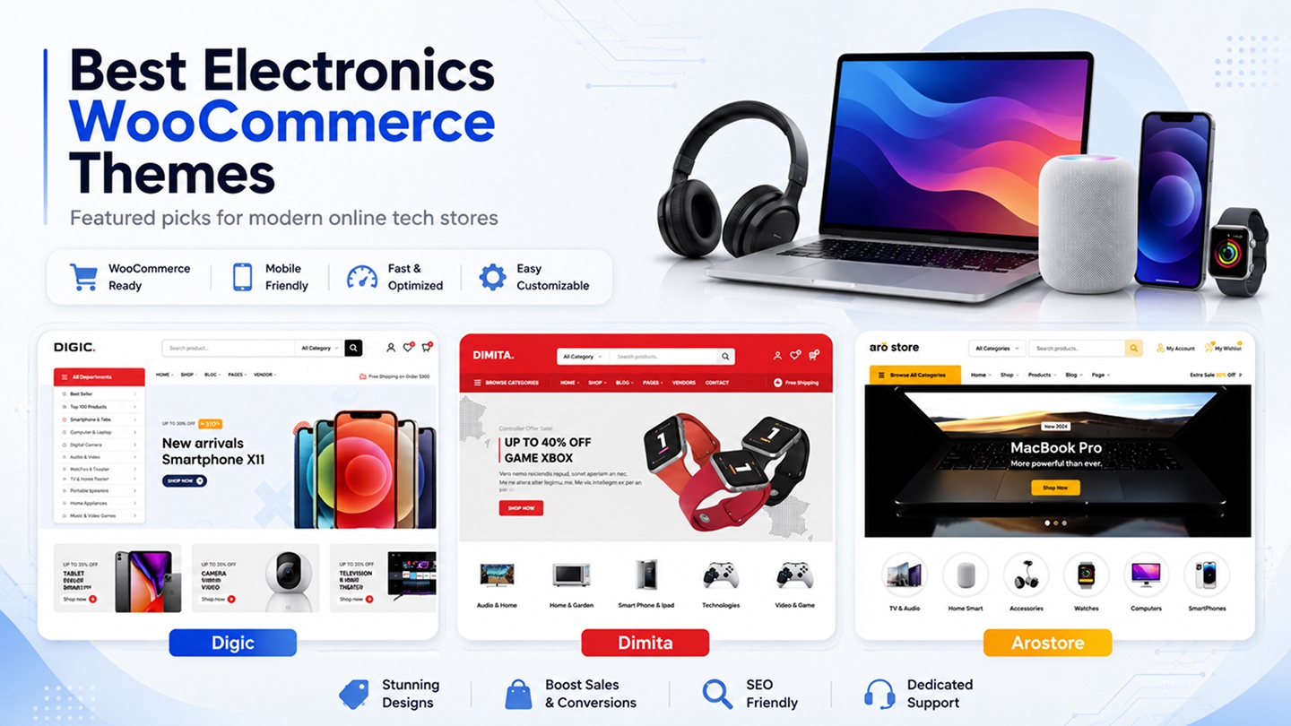 Top 5 Electronics WooCommerce Themes
