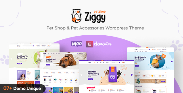 Pet WooCommerce Themes Ziggy preview