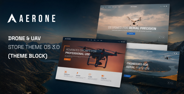 Aerone – Drone & UAV Shopify Theme OS 3.0 (Theme Block)