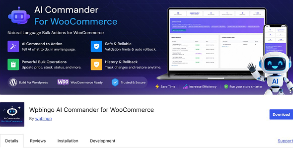 Best AI tools for WooCommerce Wpbingo AI Commander